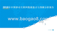 2018年中国移动互联网数据盘点与预测分析报告.pptx