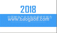 2018中国健身产业市场前景研究报告.pptx