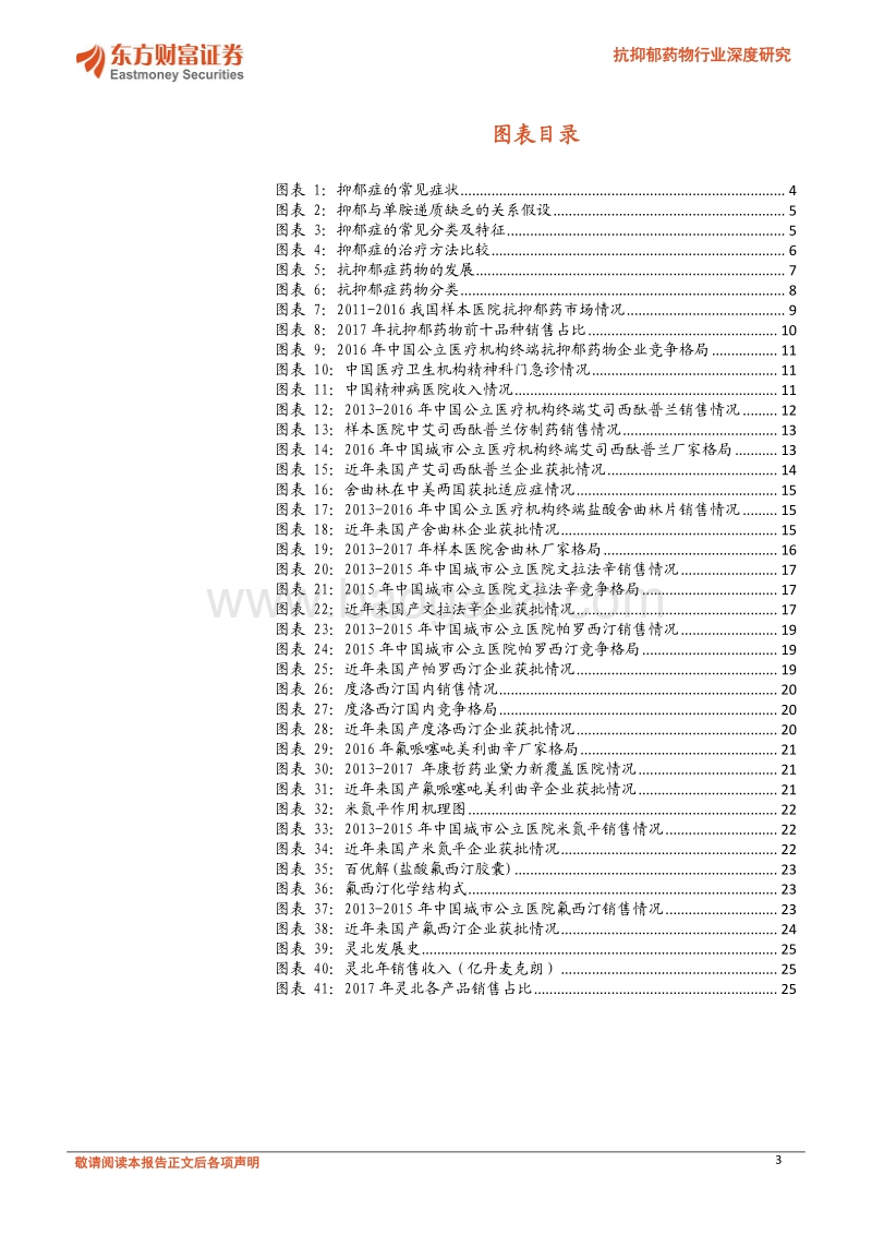 抗抑郁药物行业深度研究：“心灵感冒”不容小视，其间市场大有乾坤.pdf_第3页