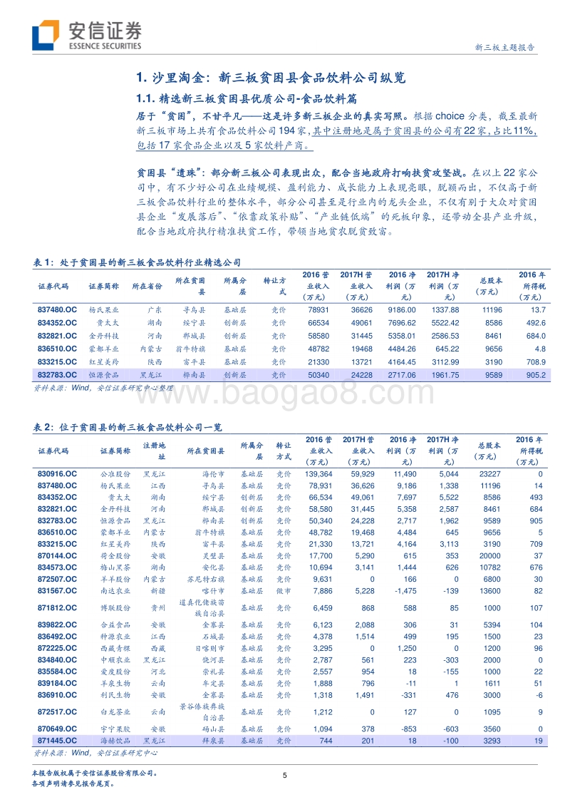 食品饮料篇：产业“扶贫”如火如荼，三板担当攻坚主力.pdf_第5页