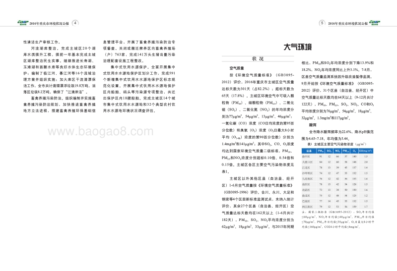 2016年重庆市环境状况公报.pdf_第3页