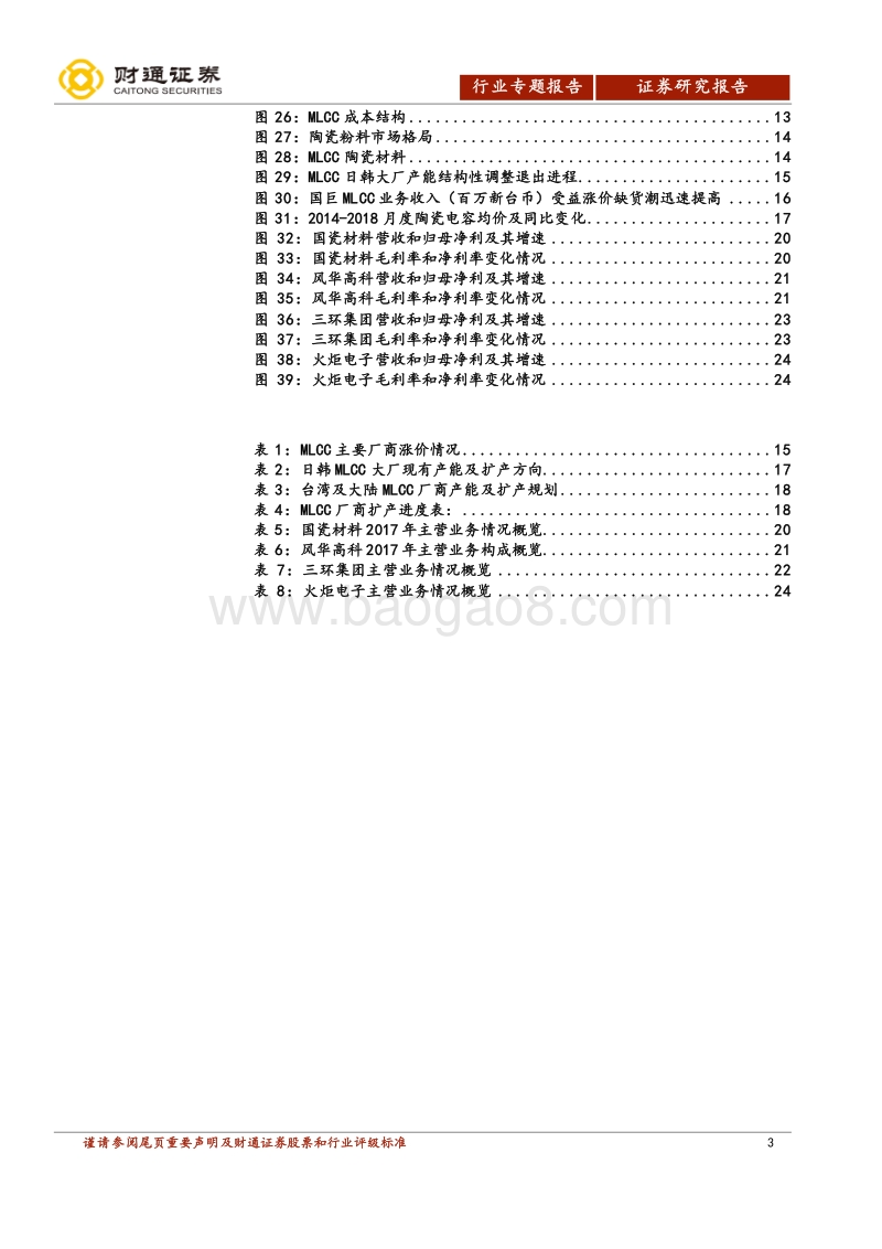 电子行业专题报告：MLCC供需结构失衡带来的景气度将持续到2019年.pdf_第3页