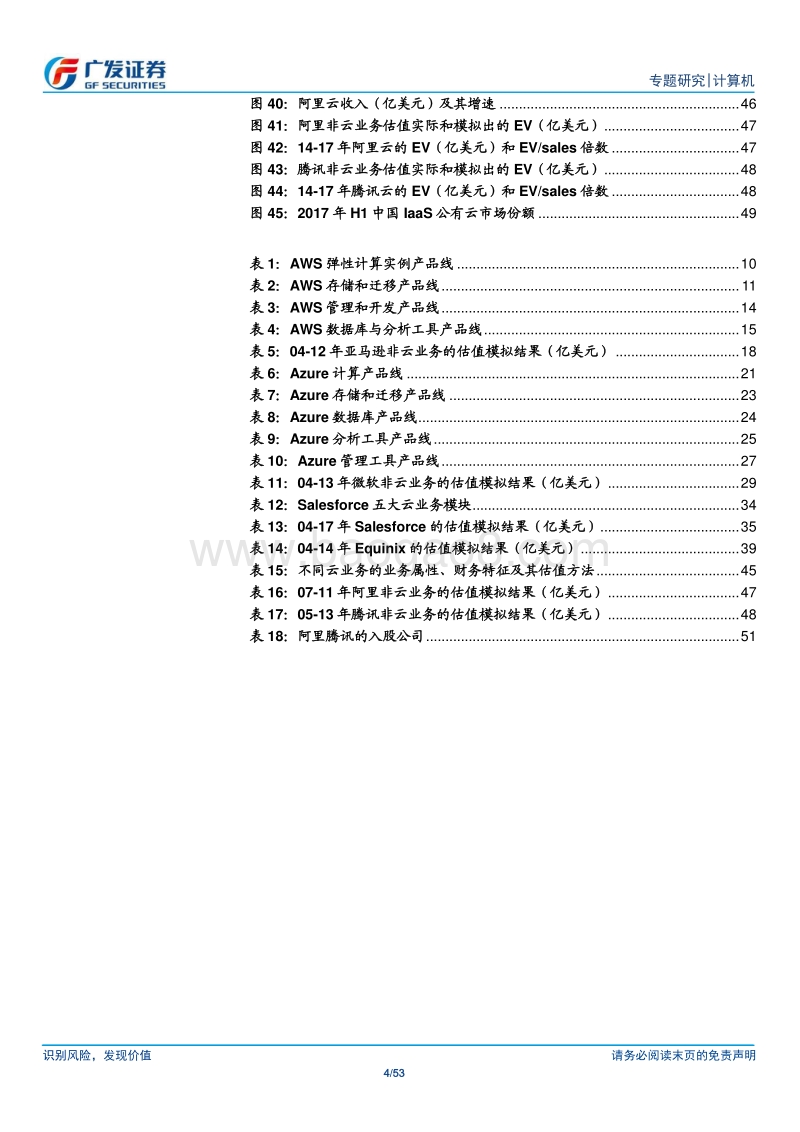 计算机应用行业：云服务的估值体系.pdf_第4页
