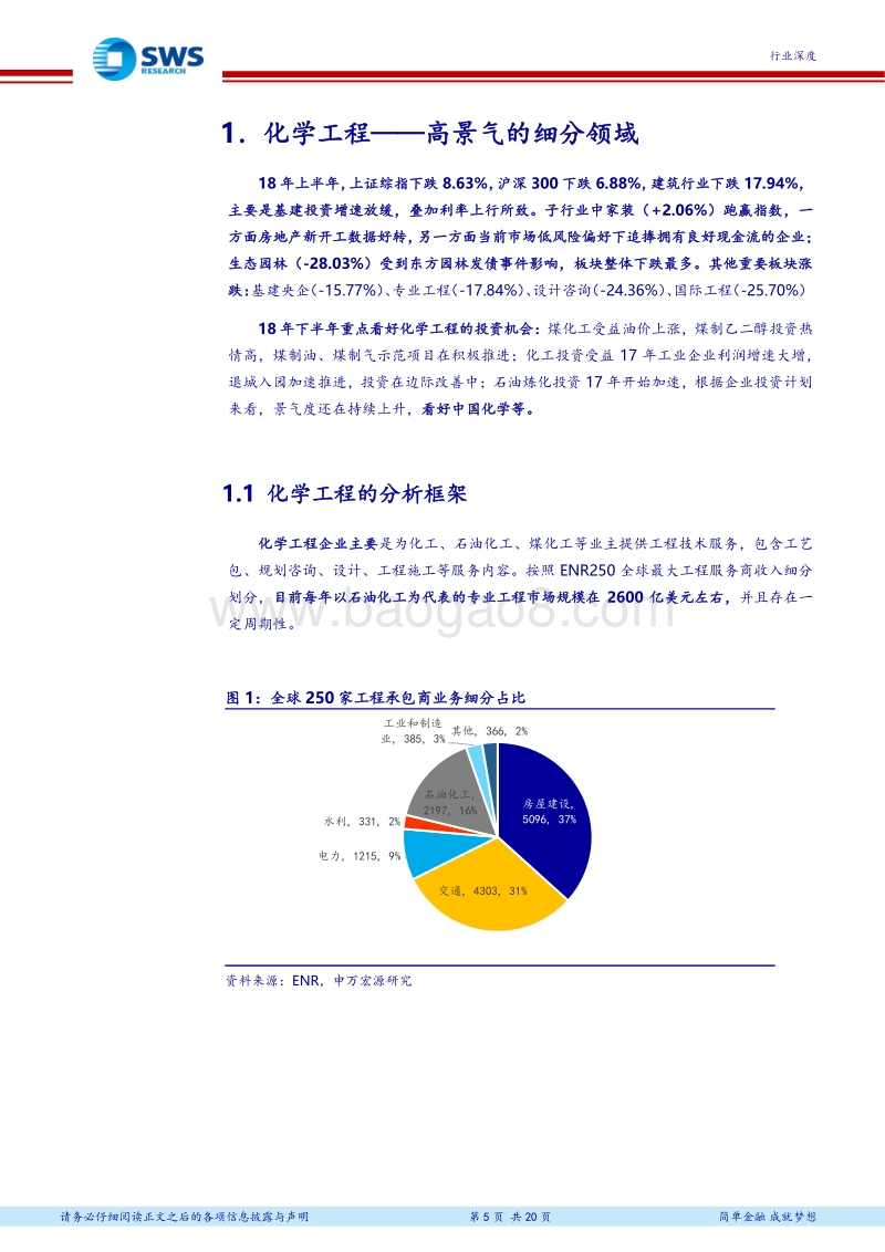 建筑行业2018年下半年投资策略：拨开迷雾寻找“高景气“，化学工程+生态园林细说“预期差”.pdf_第5页