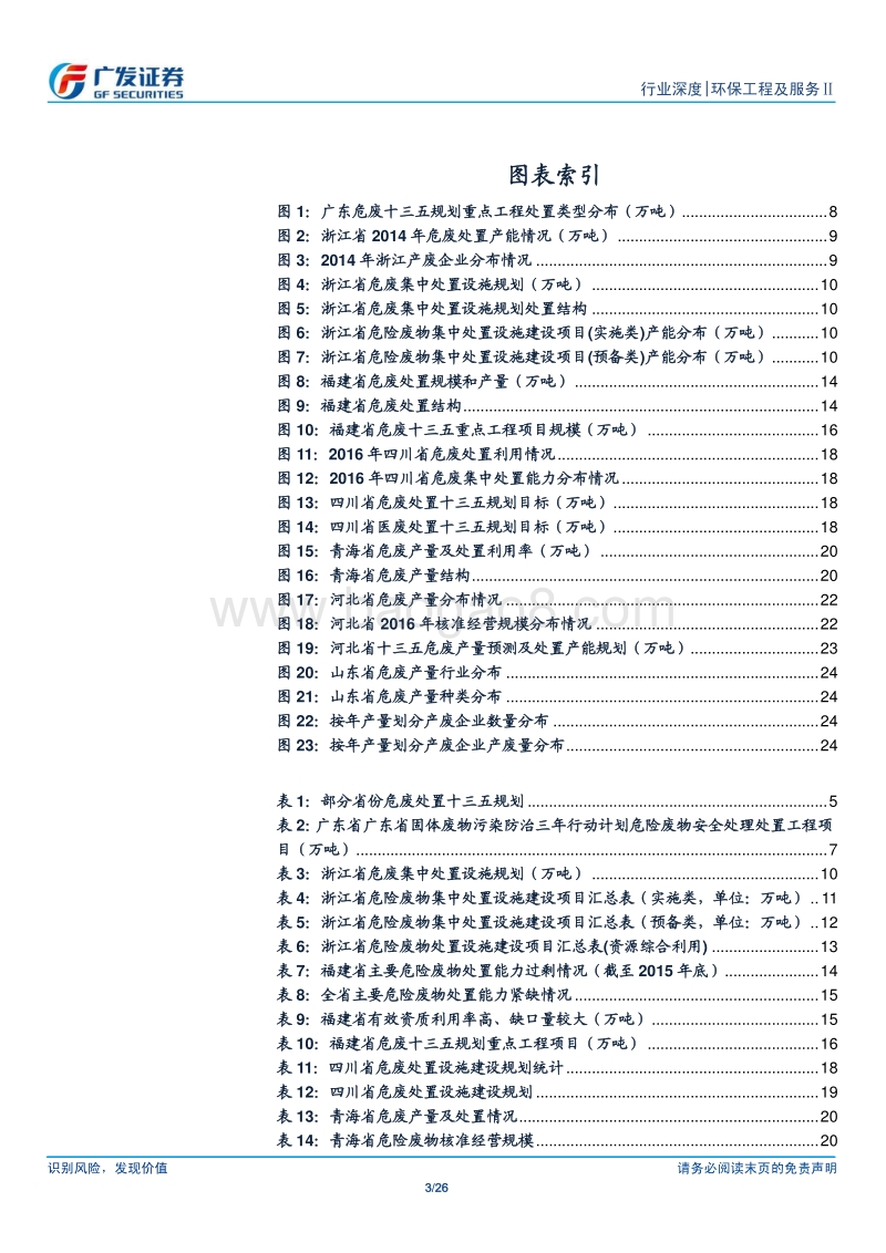 危废行业系列报告：解读各省危废十三五规划.pdf_第3页
