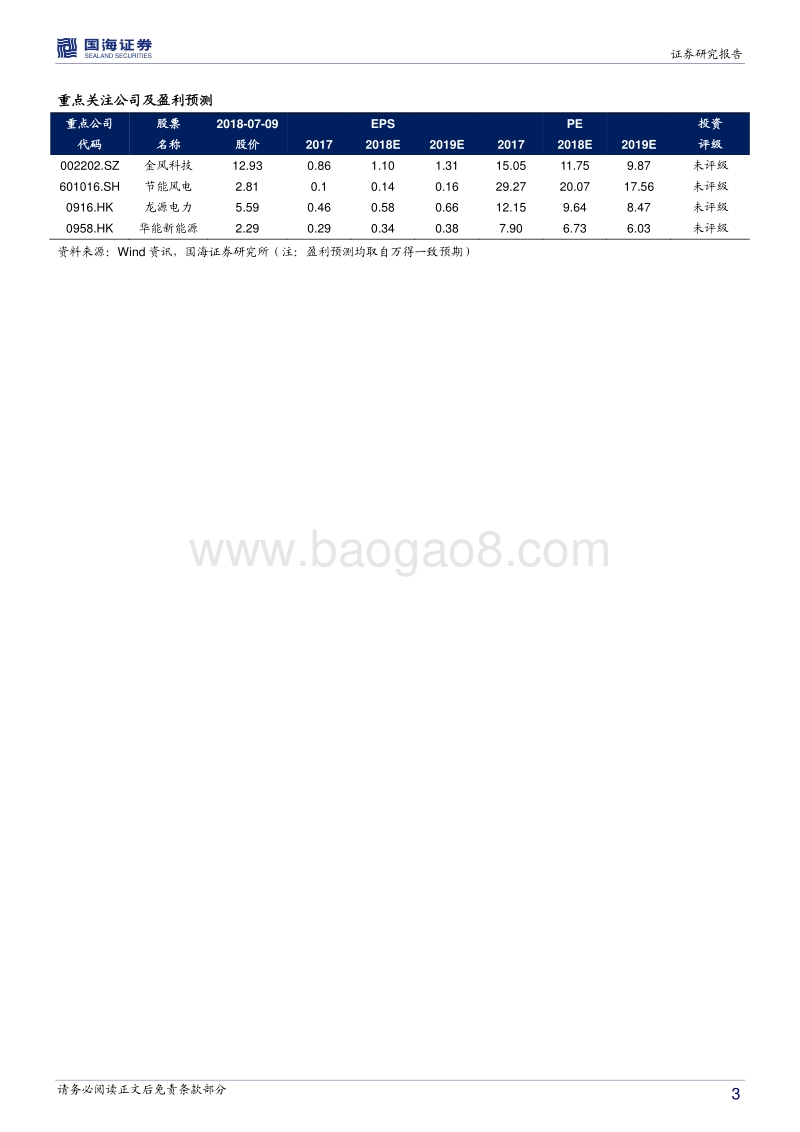 风电运营行业深度报告：弃风改善可持续，存量项目趋势向好.pdf_第3页