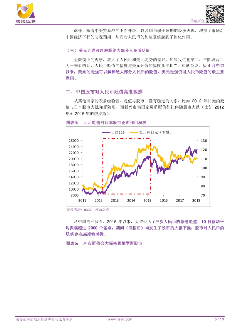 如何理解近期人民币贬值？货币政策、汇率与股市.pdf_第5页