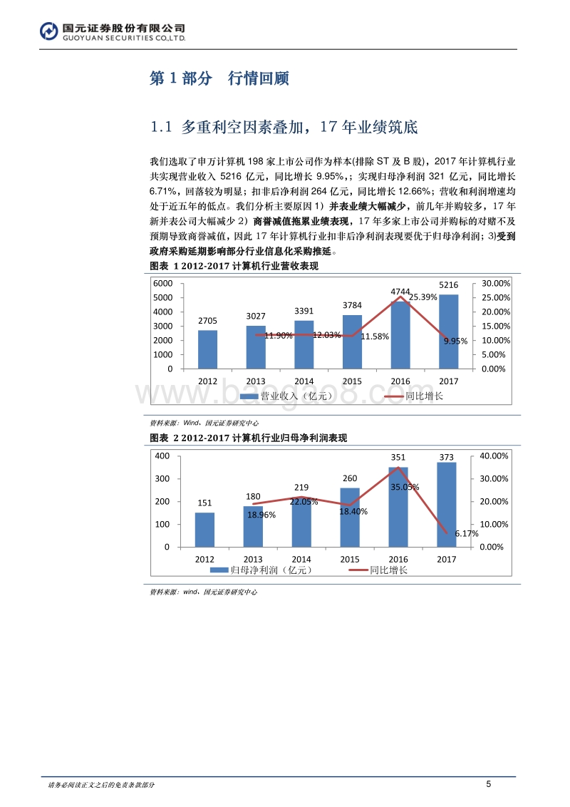 2018年国元计算机行业中期投资策略：云计算重构产业竞争格局，产业互联网有望迎来板块性机遇.pdf_第5页