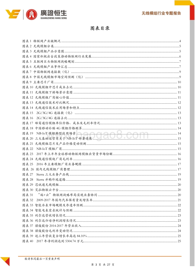 物联网专题：率先受益万物互联，无线模组行业进入快车道.pdf_第3页