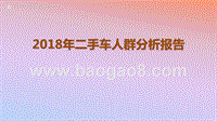 2018年二手车人群分析报告.pptx