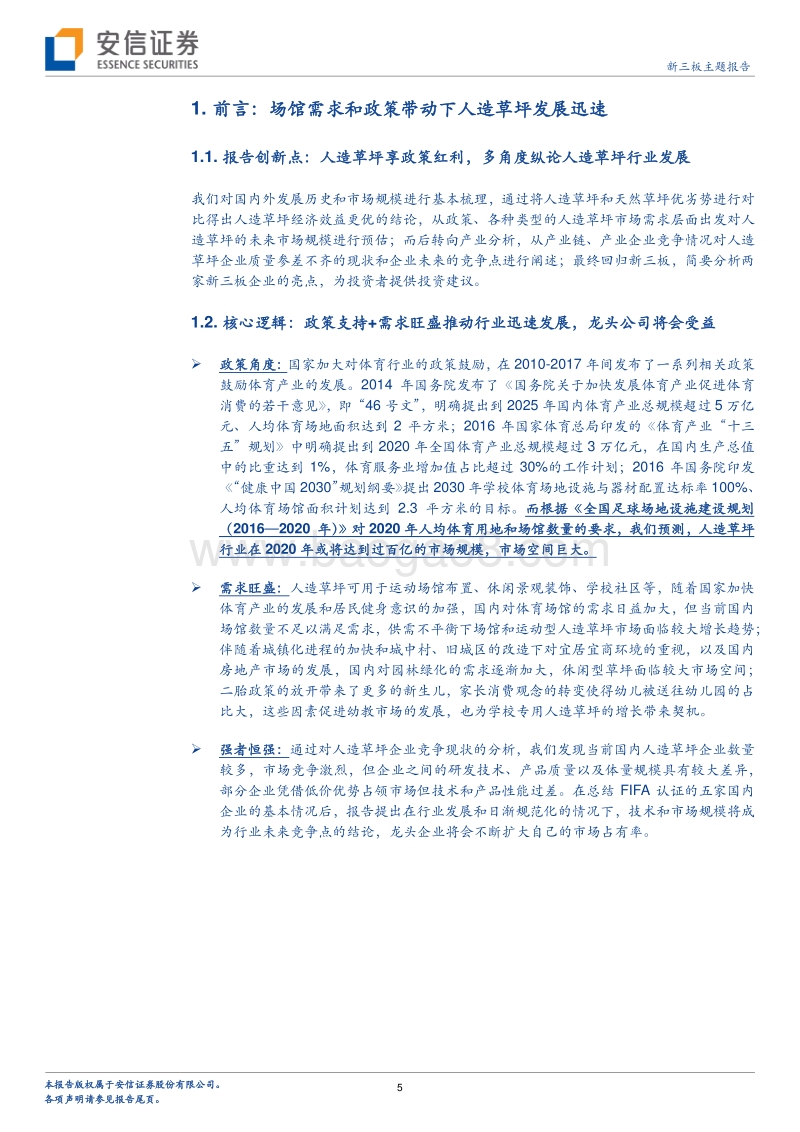 人造草坪迎“天然‛发展契机，高增速市场或诞生优秀企业？.pdf_第5页