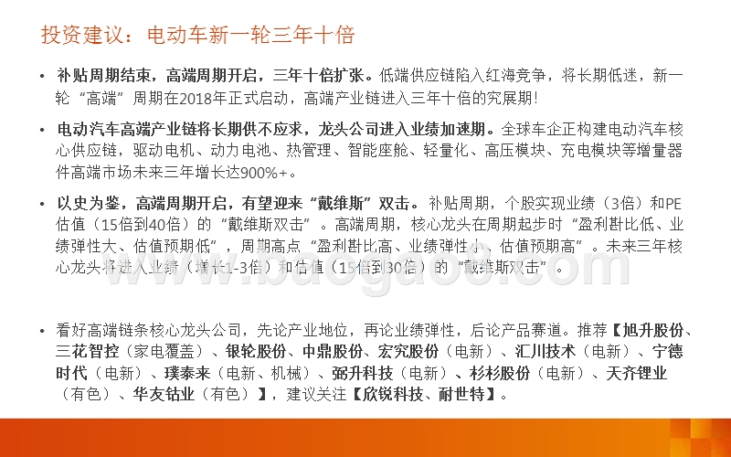 2018年新能源电动车高端产业链分析报告.pptx_第2页