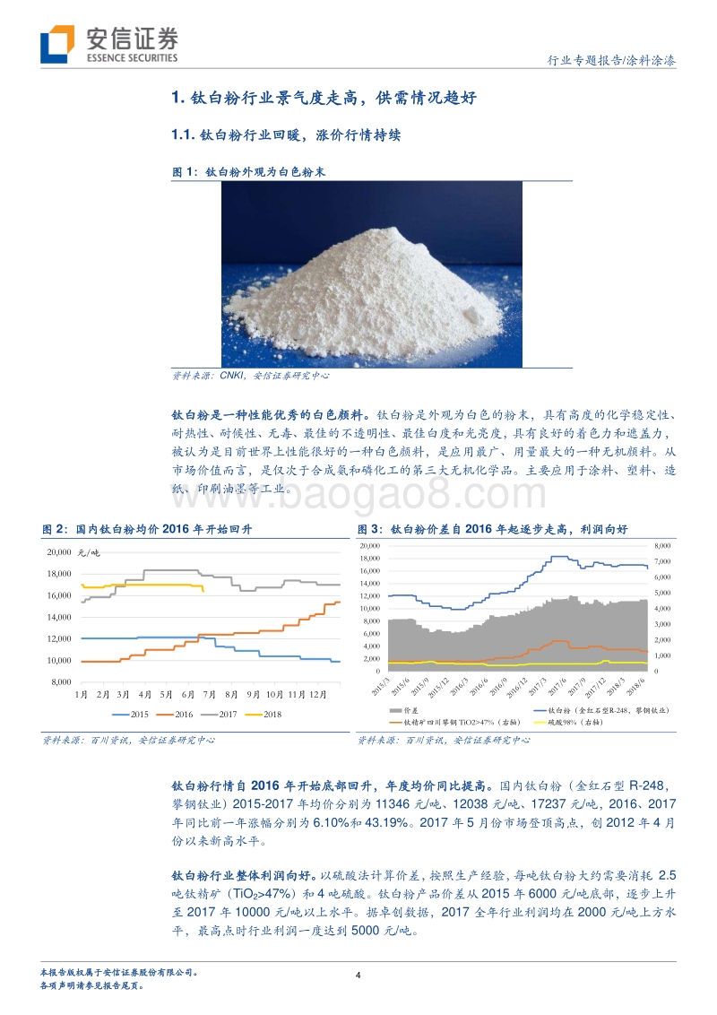 涂料涂漆行业专题报告：环保高压，出口向好，钛白粉景气持续.pdf_第4页