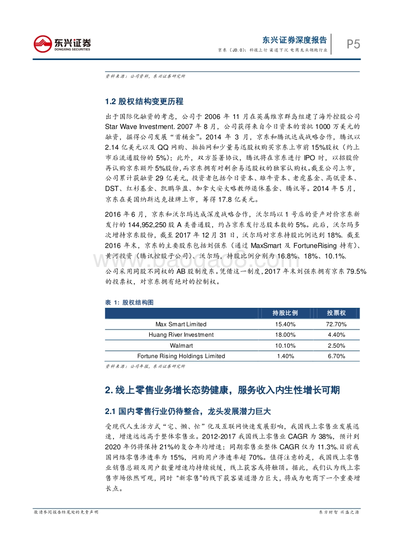 京东公司深度报告：科技上行，渠道下沉，电商龙头领跑行业.pdf_第5页