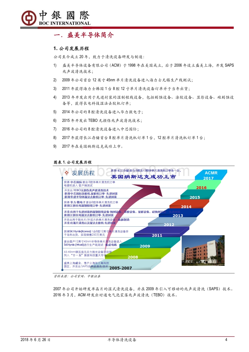 半导体清洗设备行业深度：国际半导体清洗设备新星——盛美半导体的成长之路.pdf_第4页