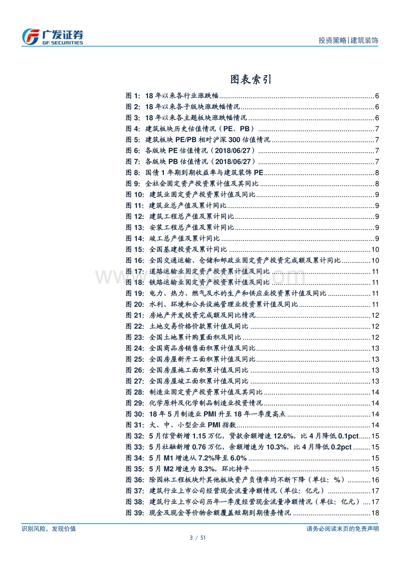 建筑行业2018年中期投资策略：估值探底，静待融资边际改善；内需引导，把握板块结构性机会.pdf_第3页