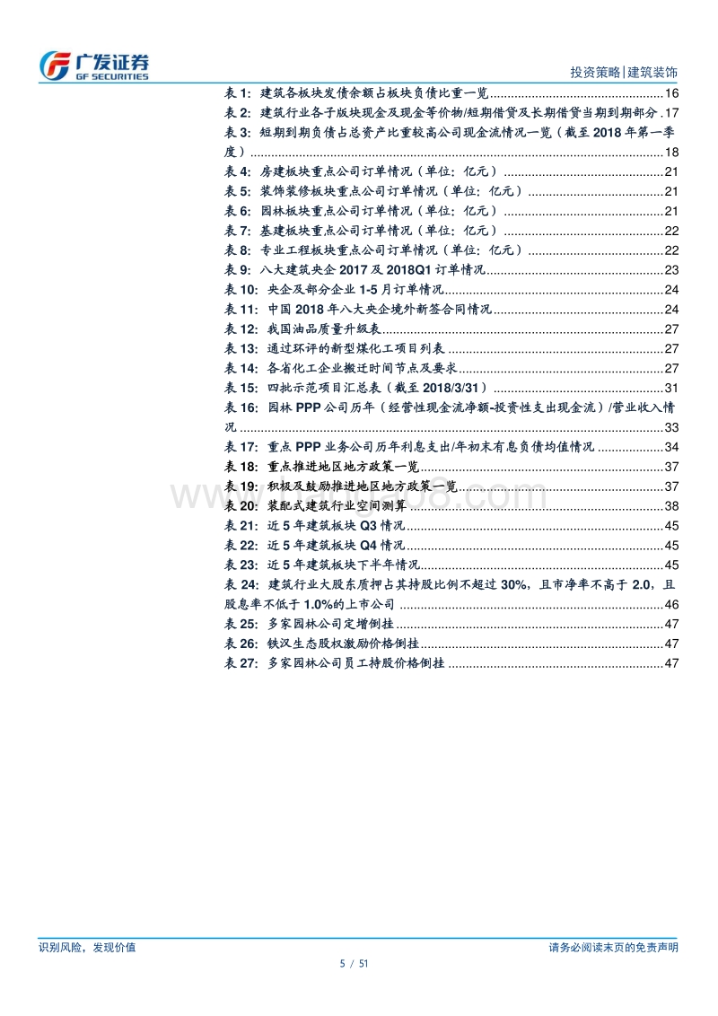 建筑行业2018年中期投资策略：估值探底，静待融资边际改善；内需引导，把握板块结构性机会.pdf_第5页