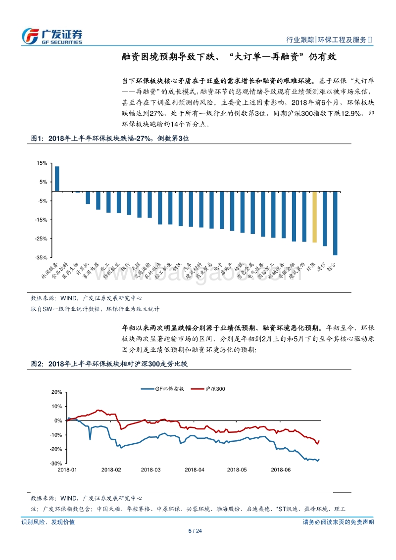 环保行业18年中期策略：环保督察高压持续，静待融资环境改善.pdf_第5页