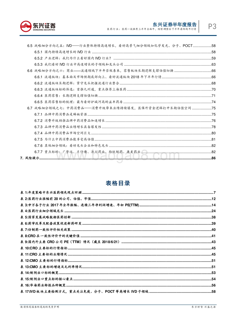 医药行业2018年中期投资策略：医药一枝独秀上半年全面牛，短暂调整后下半年看结构牛行情.pdf_第3页