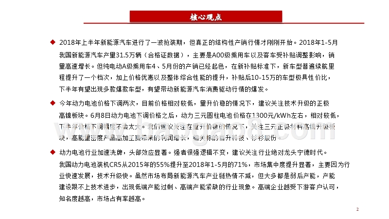 2018年新能源汽车行业中期策略报告.pptx_第2页