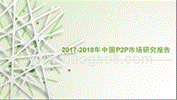 2017-2018年中国P2P市场研究报告.pptx
