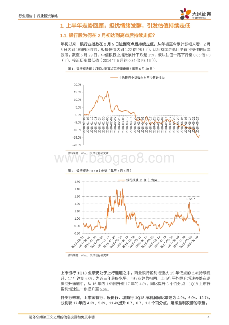 银行2018年中期投资策略：业绩依然向好，政策调整催化.pdf_第4页