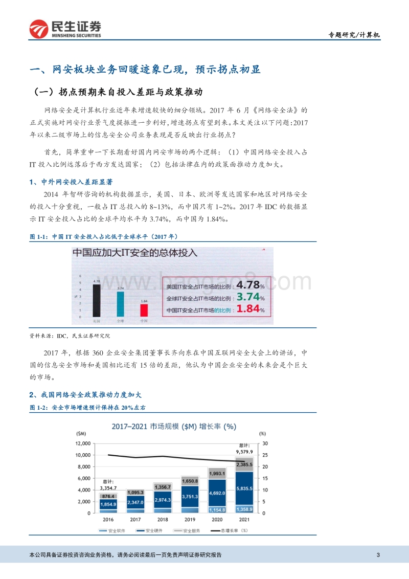 信息安全专题报告之二：拐点初显，云安全等子板块机会开启.pdf_第3页