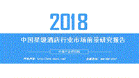 2018中国星级酒店行业市场前景研究报告.pdf