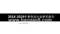 2018-2019年奢侈品行业研究报告.pptx