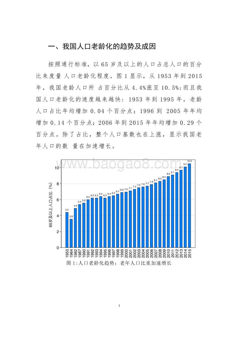 2018年我国人口老龄化趋势、后果及应对措施分析报告.docx_第5页