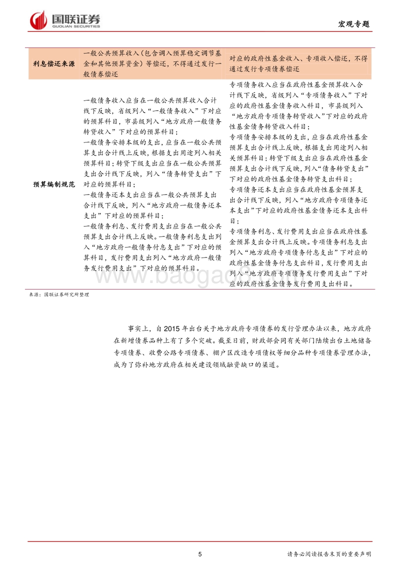 财政专题系列报告之二：专项债券，地方政府融资的“前门”.pdf_第5页