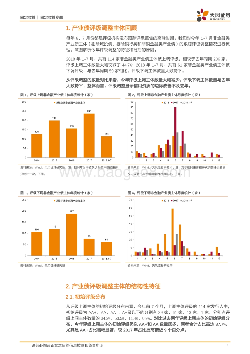 2018年产业债评级调整有何特征.pdf_第4页