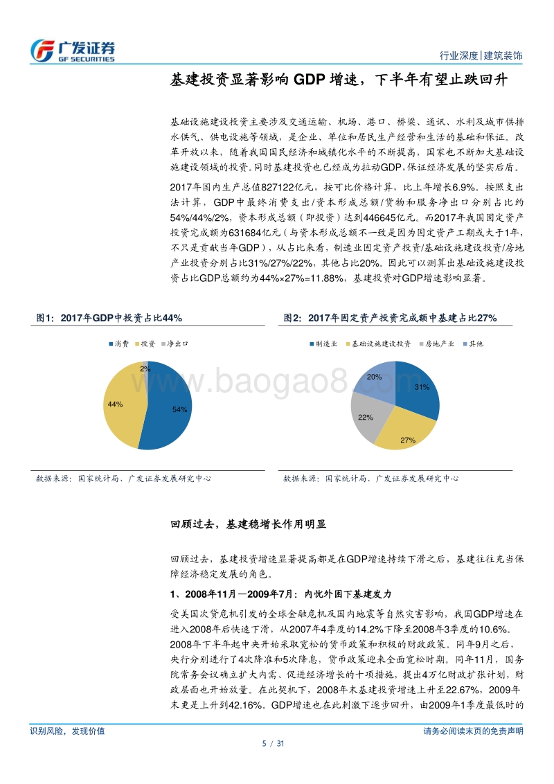 建筑装饰行业专题报告之二：政策聚焦基建市场，下半年基建投资增速有望触底反弹.pdf_第5页