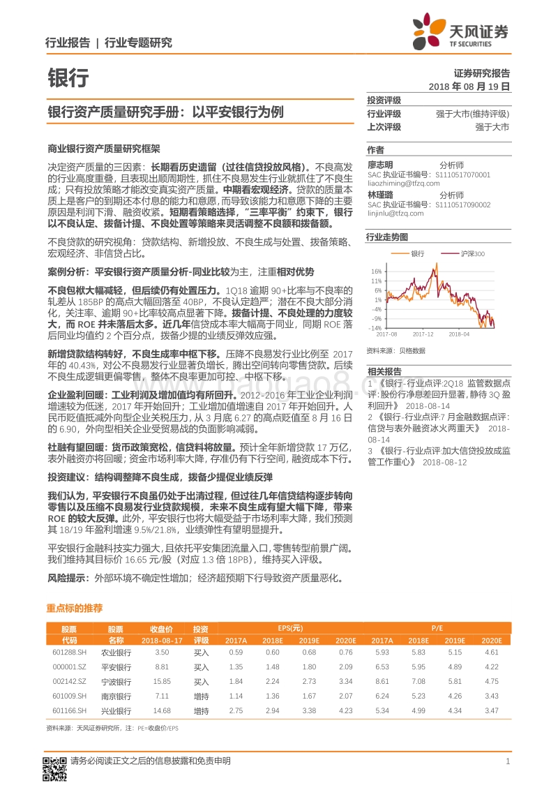银行资产质量研究手册：以平安银行为例.pdf_第1页