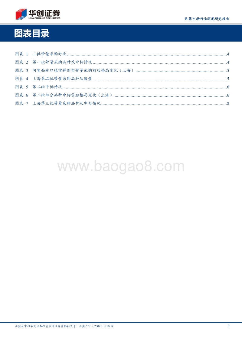 医药生物行业深度研究报告：上海带量采购结果及趋势分析.pdf_第3页