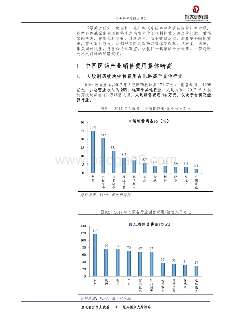 医药行业专题报告：揭开中国药企销售费用畸高之谜.pdf_第4页