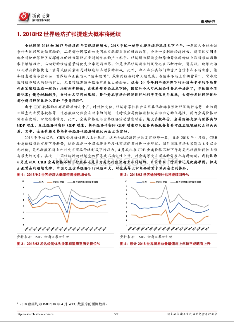 分化与收敛：2018H2主要发达经济体经济展望.pdf_第5页