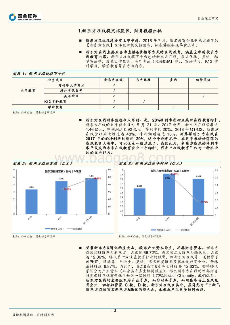 焦虑的在线教育：在线教育盈利逻辑之惑，从“出挑”的新东方在线谈起.pdf_第2页