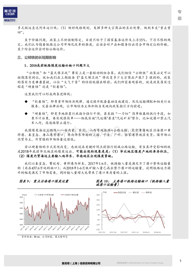大宗商品专题：“蓝天保卫战-公转铁”会抬高大宗商品运价吗？.pdf_第5页