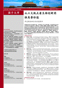 单克隆抗体行业深度报告：从六大靶点看生物创新药独角兽估值.pdf