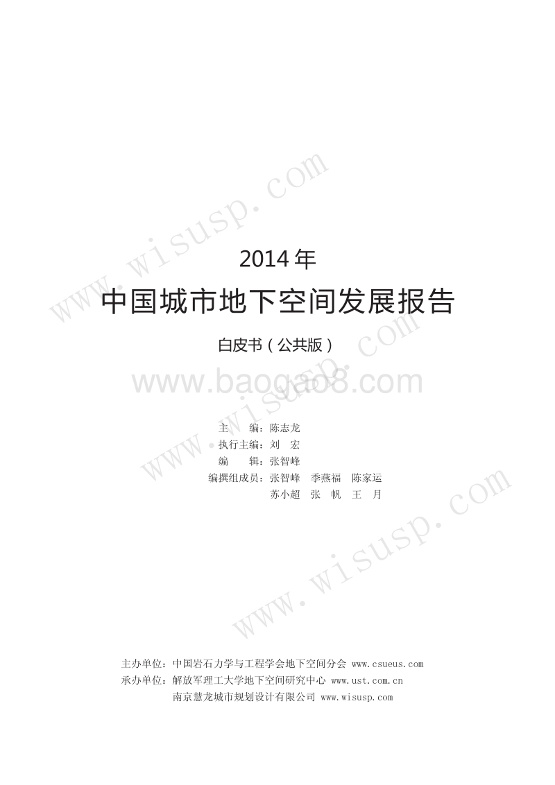2014年中国城市地下空间发展报告.pdf_第2页