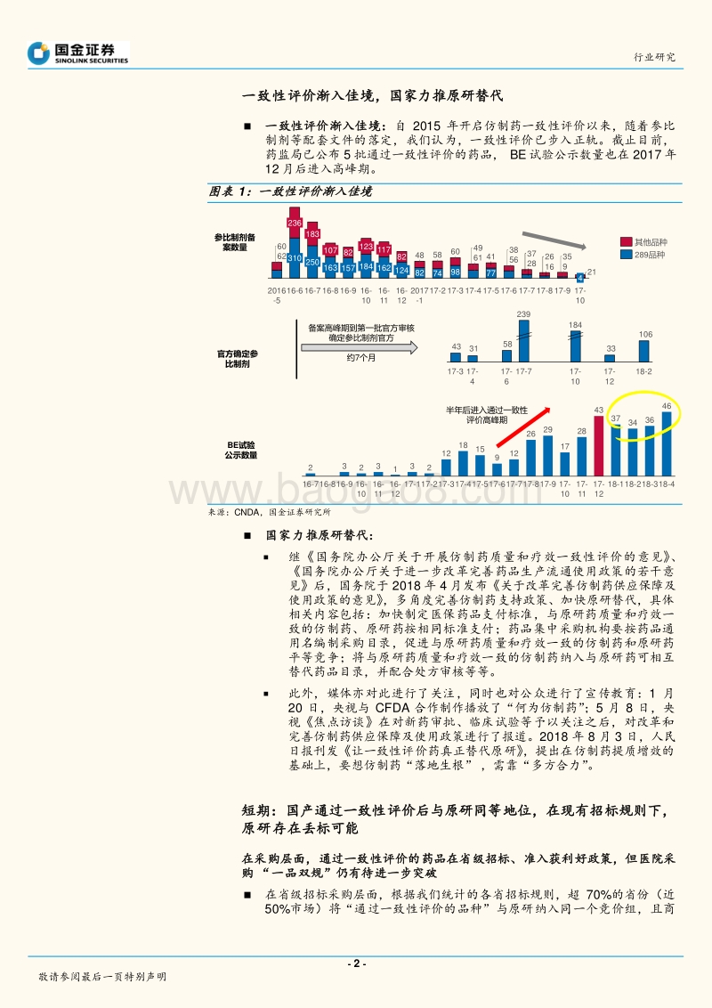 中国医药产业趋势研究系列之三：从短、中、长期看原研替代路径.pdf_第2页
