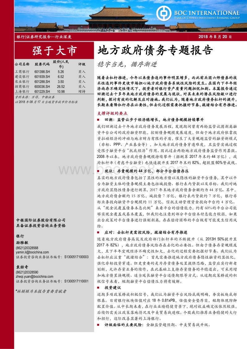 地方政府债务专题报告：稳字当先，循序渐进.pdf_第1页