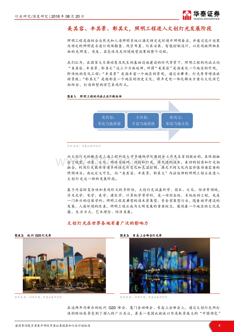 照明工程行业深度报告：照明工程进入文创灯光新阶段.pdf_第4页