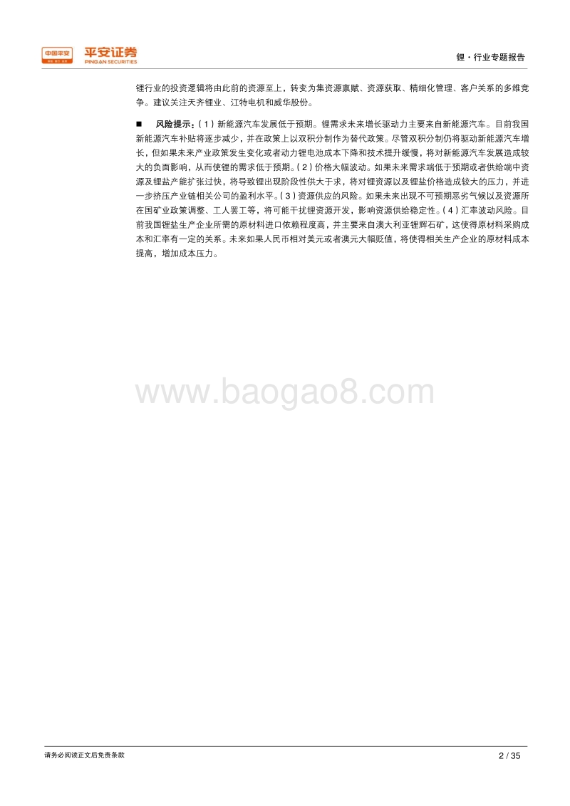 能源金属专题报告之锂篇：资源瓶颈短期缓解，多维竞争阶段来临.pdf_第2页