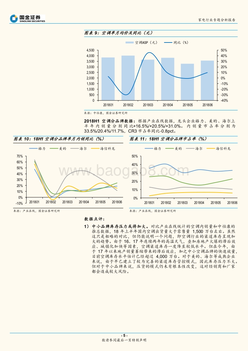 家电行业专题分析报告：2018上半年销售数据总结.pdf_第5页