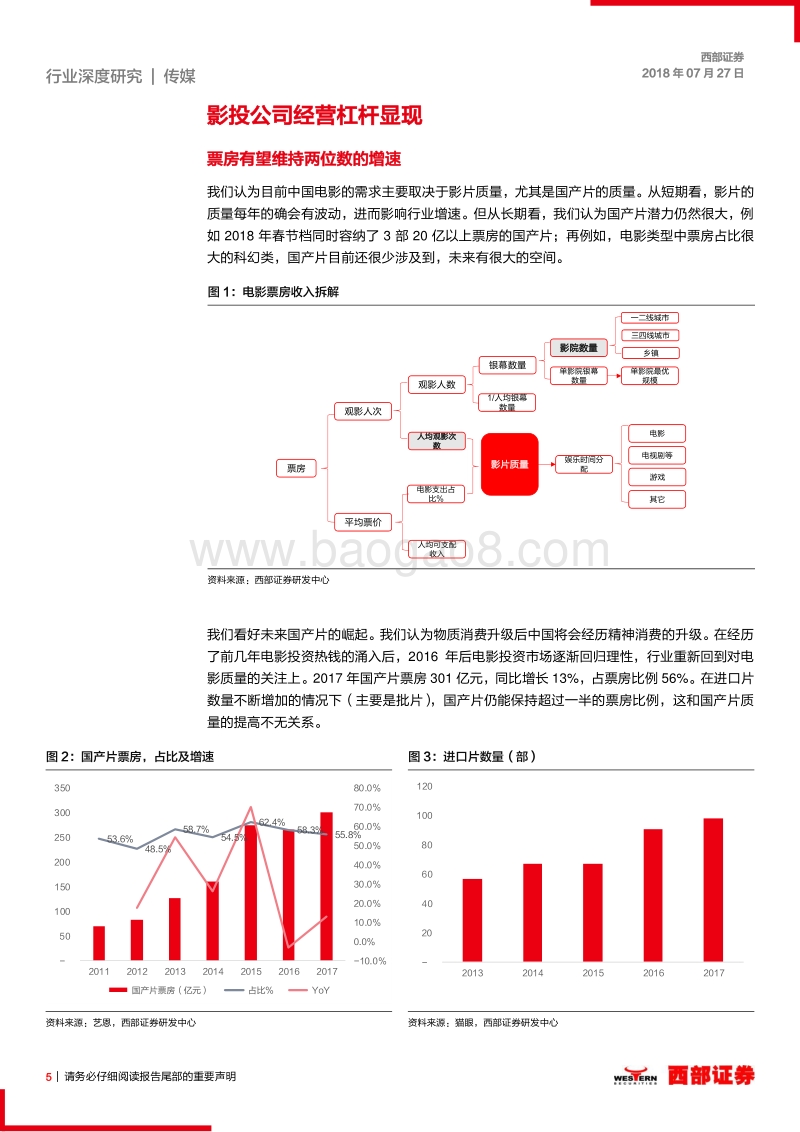 2018年传媒行业中期策略：关注影院供求改善，聚焦用户付费和生活圈广告.pdf_第5页