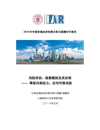 2018年中国宏观经济形势分析与预测年中报告.pdf