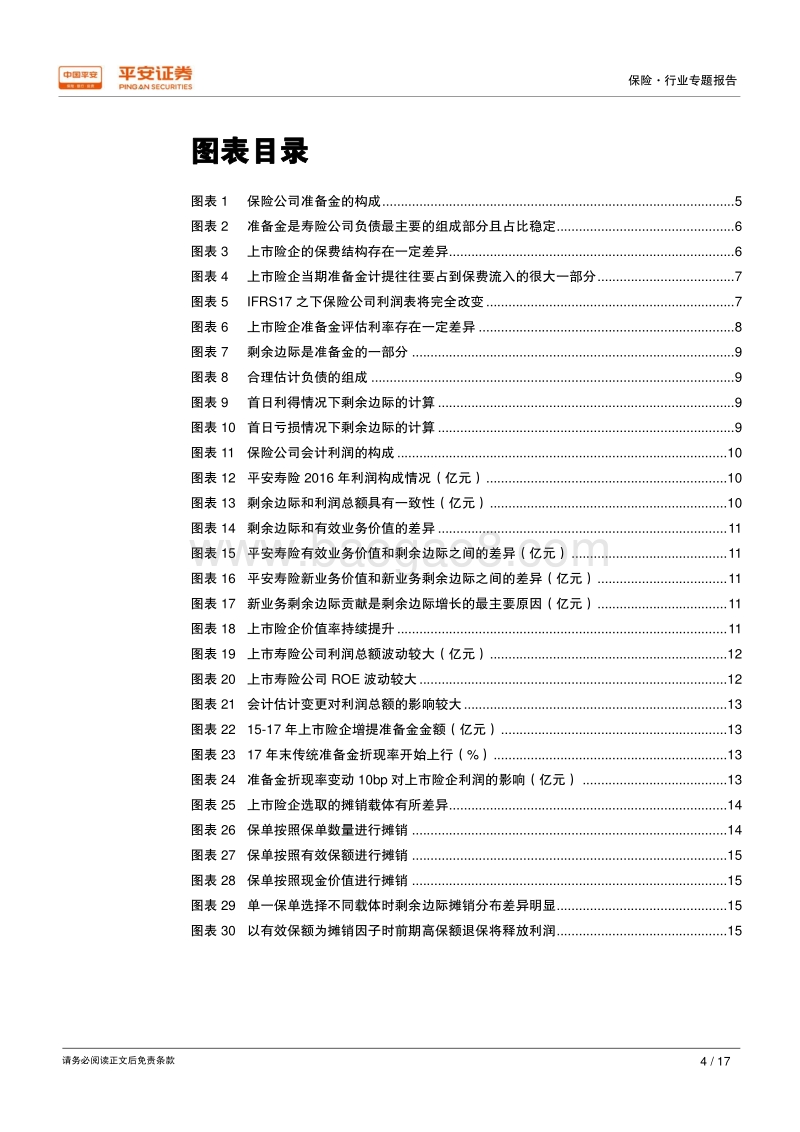 保险行业梳理之一：从准备金到剩余边际，看保险公司利润释放.pdf_第4页