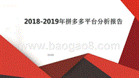2018-2019年拼多多平台分析报告.pptx